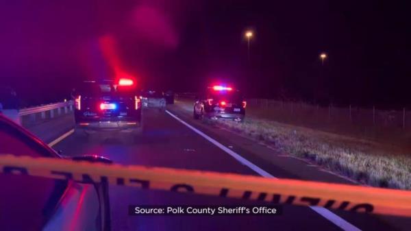 The Polk County Sheriff's Office said a man threatened officers and deputies with a knife.