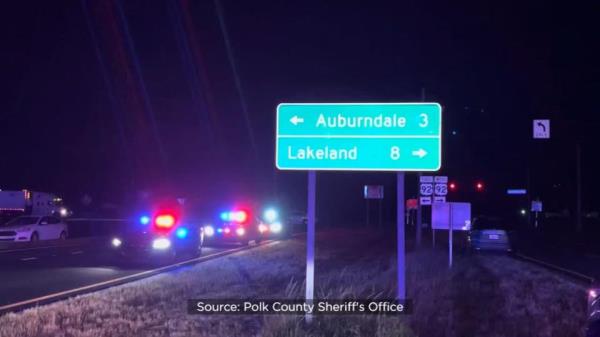 The Polk County Sheriff's Office said a man threatened officers and deputies with a knife.