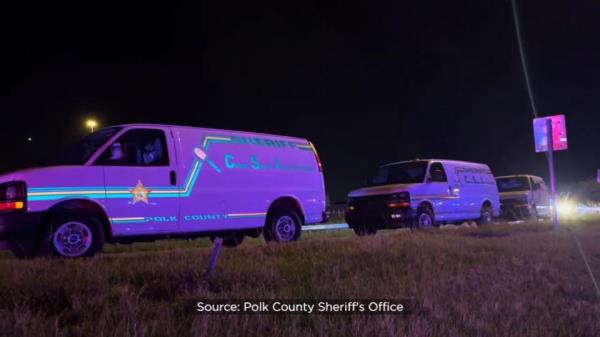 The Polk County Sheriff's Office said a man threatened officers and deputies with a knife.